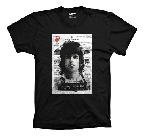 Remera Rolling Stones Keith Richards Wanted Buscado Mod3