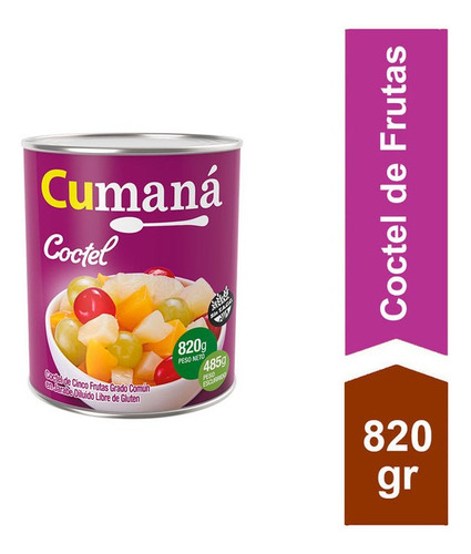 Coctel 5 Frutas Cumana Lata X 820 Gr