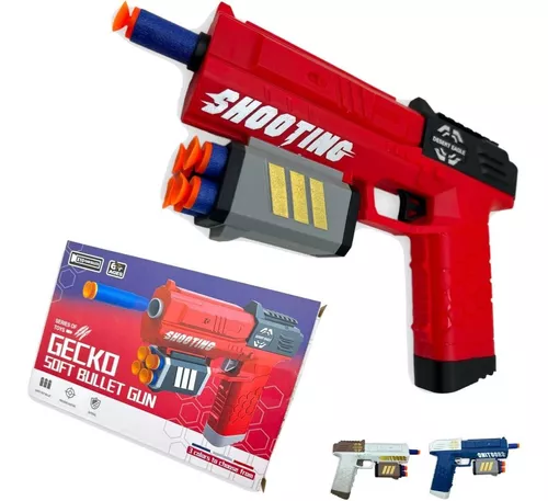 Pistola Lançador Nerf Arma Pistola Atira Dardos Barato