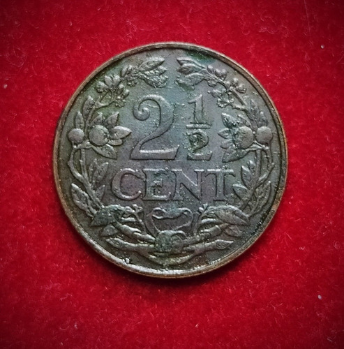 Moneda 2 1/2 Centavos Holanda 1929 Km 150 