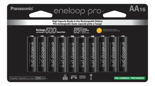 Eneloop Panasonic Bk-3hcca16fa Pro Aa Baterías Recargables