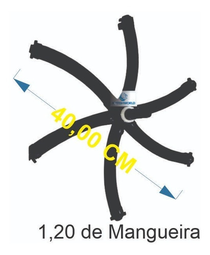 Imagem 1 de 6 de 30 Unidades De Aeração Tipo Estrela 1.2 Metros De Mangueira