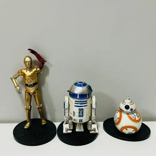 Set Figuras Metal Star Wars R2d2 -c3po - Bb8 | Parcelamento sem juros
