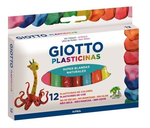 Plasticina 12 Colores Giotto