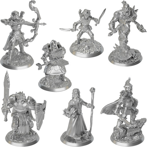 Kit 14 Miniaturas Rpg Jogo Mesa Dungeons Dragons Dnd