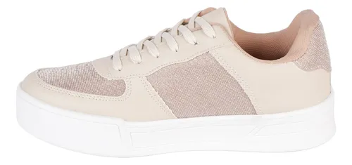 Tenis Casual Color Nude Fratello Para Mujer Er 809 Cuotas sin