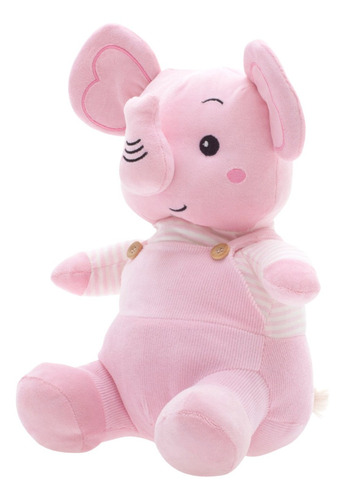 Imagem 2 de 2 de Bichos De Pelúcia Zip Fran Elefante Antialérgico E Lavável