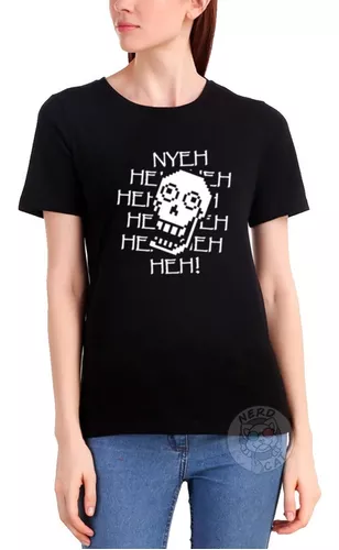 Camisa Camiseta Básica Unissex Skull Undertale