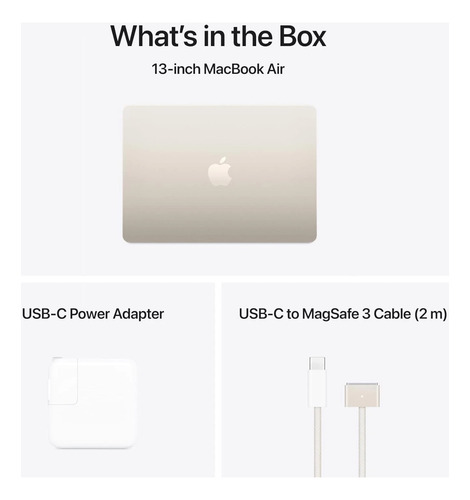 Apple Macbook Air M4 Chip 16gb 512ssd Estelar Dourado (Usado)