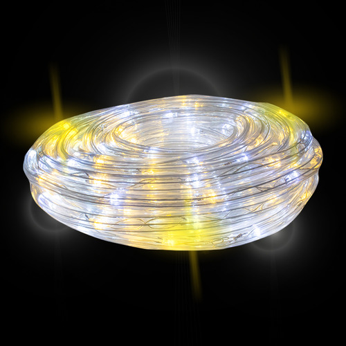 Serie Manguera Navideña Luz Led Cálida Y Blanca 10 Metros Luces Cálida/blanca