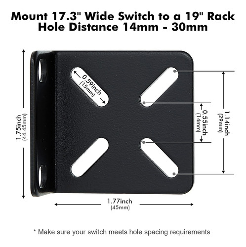 Kit De Montaje Rack Interruptores De 17.3 Pulgadas De A...