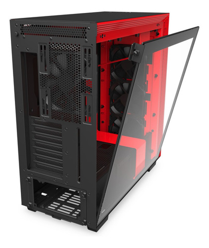 Imagen 5 de 5 de Gabinete Nzxt H710 Negro/rojo Eatx Vidrio Templado
