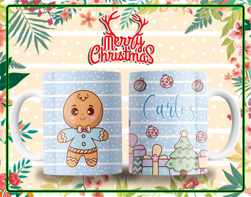 12 Plantillas Png Digitales, Navidad Tazas Sublimacion Psd