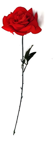 Rosa Fina Artificial Para Decoración 64cmx12cm