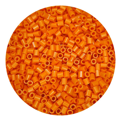 1kilo Hama Beads 5mm Color A , 18000beads Aprox Color Mandarina Diámetro 5 Mm