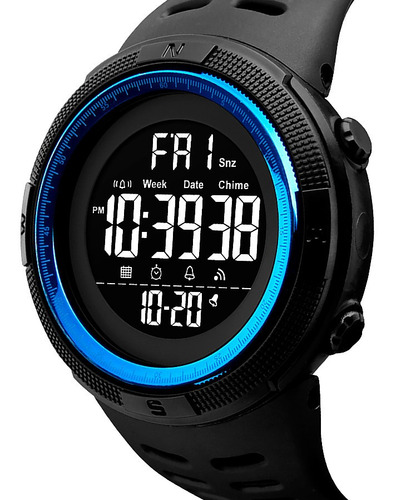 Imagen 3 de 8 de Reloj Hombre Skmei 1251 Sumergible Digital Alarma Cronometro