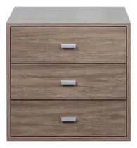 Comprar Cómoda Dormitorio 3 Cajones Jorge Ricchezze 3CJS Ecopack Melamina Color Moccha