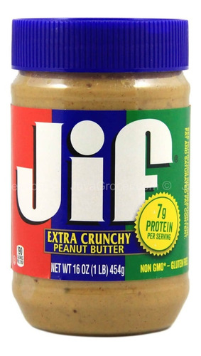 Jif Creamy Peanut Butter 454g Extra Crunchy 