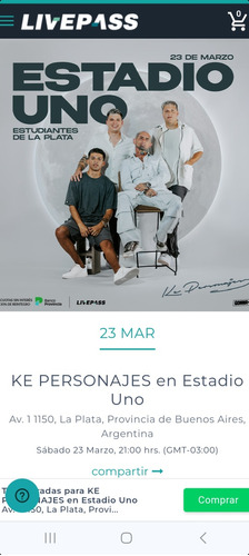 Entradas Ke Personajes, 23 De Marzo, La Plata
