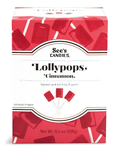 Sees Candies Paletas Lollypops Cinnamon