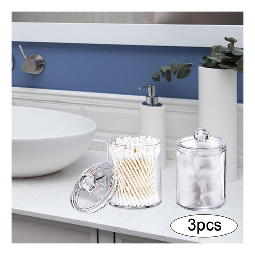 Frascos De De 3 Piezas Con Tapas Organización Baño