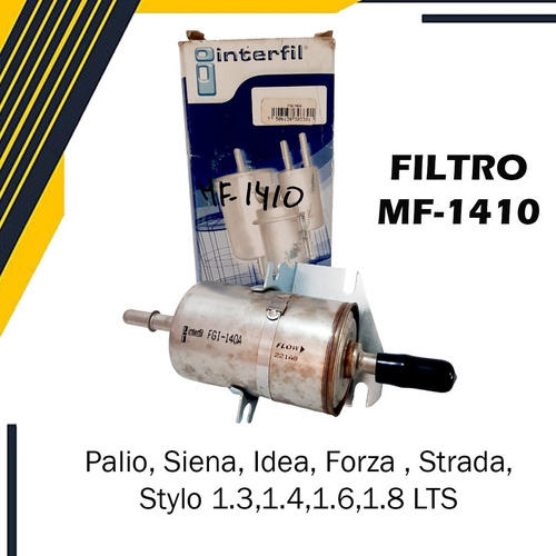 Filtro De Gasolina Mf1410 Palio, Siena, Idea, Forza , Strada