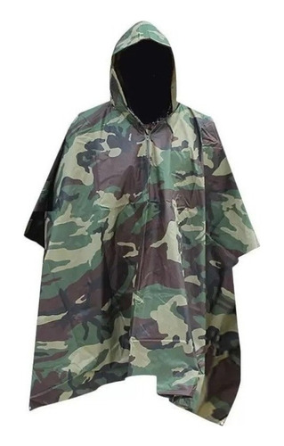 Poncho De Camuflaje Impermeable Capa Tienda Mili [u]