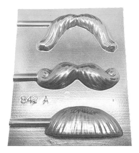 Placa Acetato Chupetin Bigotes Mostacho Chocolate 