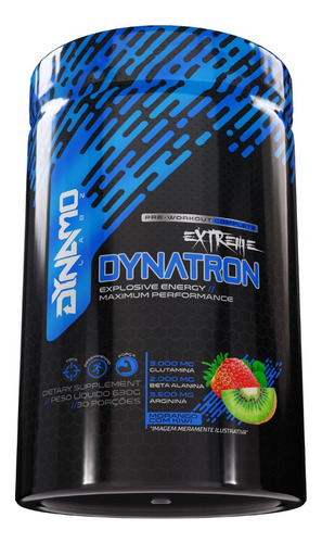 Pré Treino Dynatron 630g + Camiseta Dynatron - Dynamo Labz Sabor Morango Com Kiwi