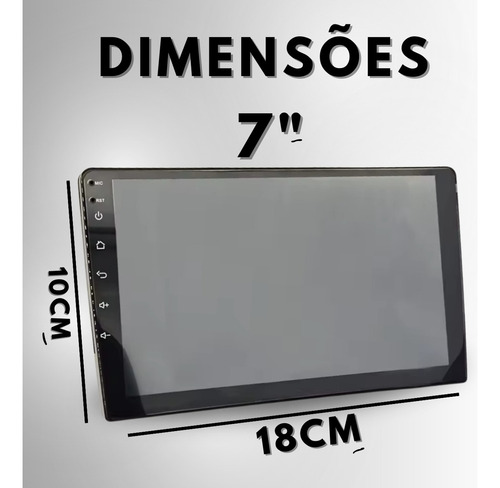 Multimidia Carplay Android -auto 7pol Qled 2gb-32gb