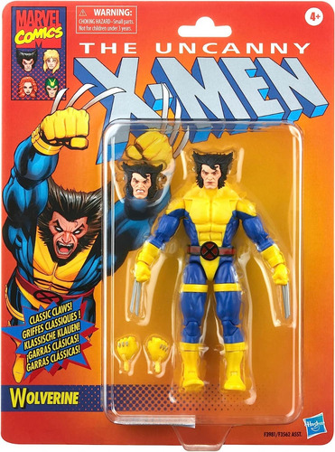 Wolverine Uncanny X-men Retro Traje Clasico Marvel Legends 