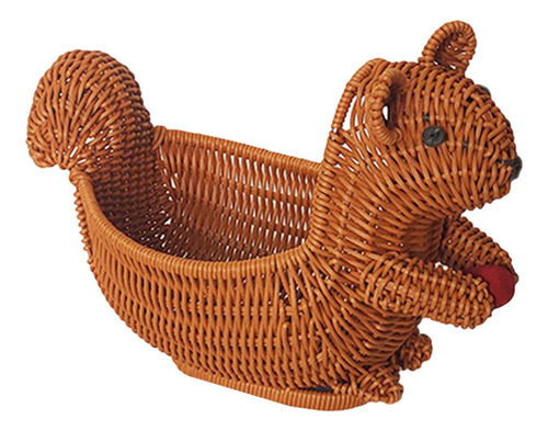 Con Forma De Animal, Cesta De Pan De Ardilla 28x15x22cm