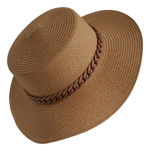 Sombrero Playa Para Mujer Estilo Canotier