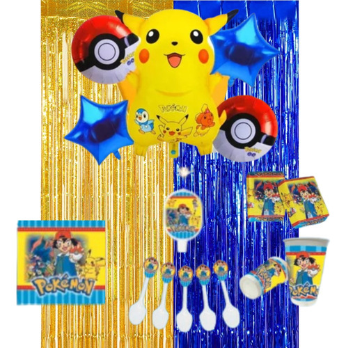 Decoración Globos Pikachu Para Cumpleaños