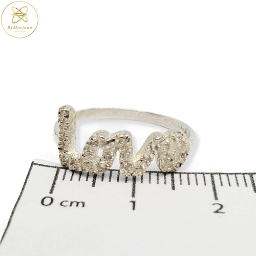Imagen 5 de 7 de Anillo Plata Con Cubic Love