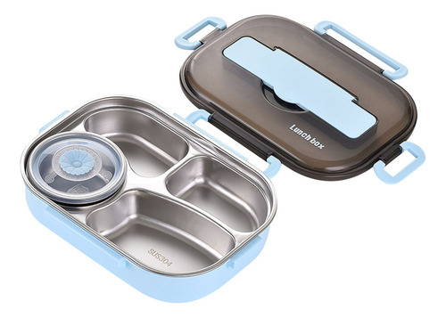 Aislamiento Térmico Bento 4 Rejillas Con Tazón De Sopa Lonch