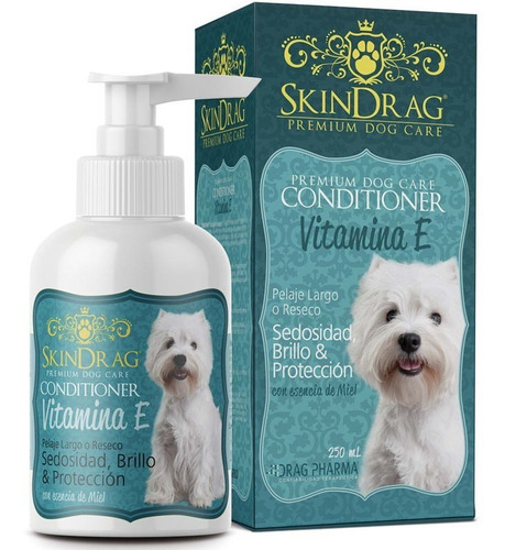 Acondicionador Premium Para Perro Skindrag Vitamina E Miel 