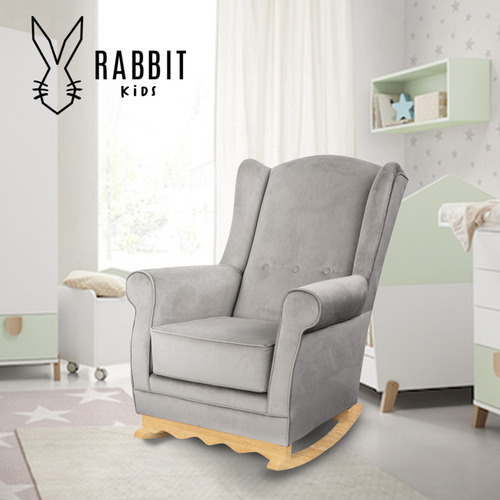 Imagen 7 de 10 de Sillon Sofa Mecedor 1 Cuerpo Mecedora Soft En Pana Berger