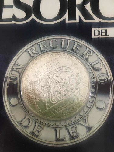 Imagen 2 de 2 de Moneda Tesoros Del Mundial Plata