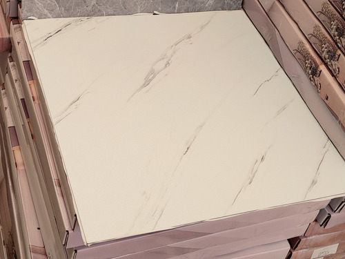 Vinil Para Piso Marmol Blanco 45.8cm X 45.8cm, 10m2