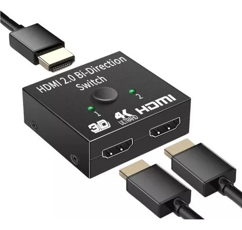 Switch Hdmi 1x2 Bidireccional 1080p 3d Suiche 2 Puertos 