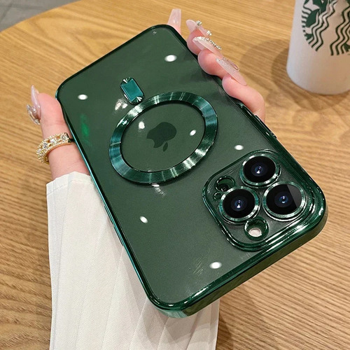 Funda Para iPhone 15, 16, 14 Plus, 13, 12, 11 Pro Max, Cámara, Lente, Protector De Cristal Para Cargador Inalámbrico Magsafe, Funda De Cargador Inalám