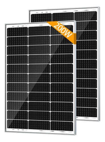 Solperk Paquete De 2 Paneles Solares Monocristalinos Pro De 