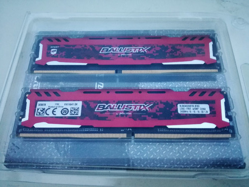 Memoria Ram Ddr4 8gb Kit (4gbx2) 2400mhz Ballistix Sport Lt