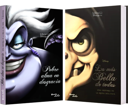 2 Libros Villanos Disney  Úrsula + La Más Bella De Todas