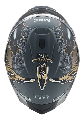 Casco Integral Ff070 Volt Love Predator Mac En Cycles