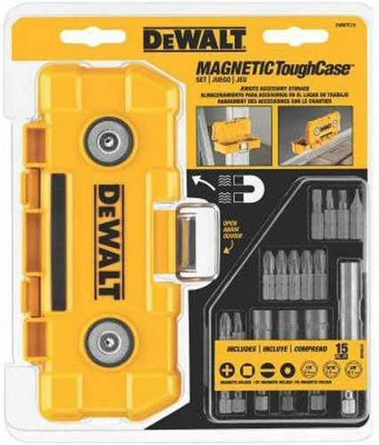 Dewalt Estuche Rígido Con Imanes Dwmtc15 (15 Piezas)