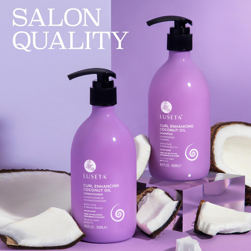 Conjunto De Shampoo E Condicionador Luseta Curly Hair Com Ól