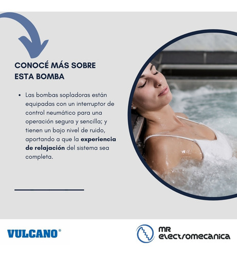 Soplador Hidromasaje Bsa 700-2 Vulcano - Hasta 32 Boquillas