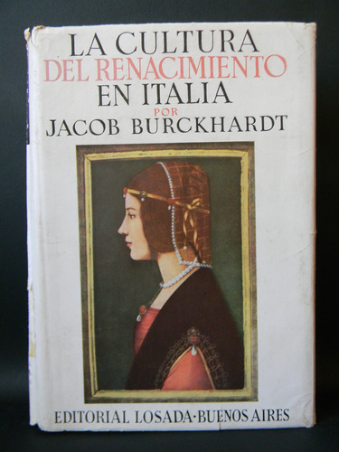 La Cultura Del Renacimiento Italia Burckhardt (gran Formato)